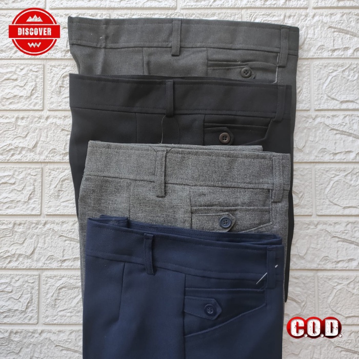 DICKER - Celana Kerja Wanita Kantor Formal Bahan Dasar Kain Slim fit