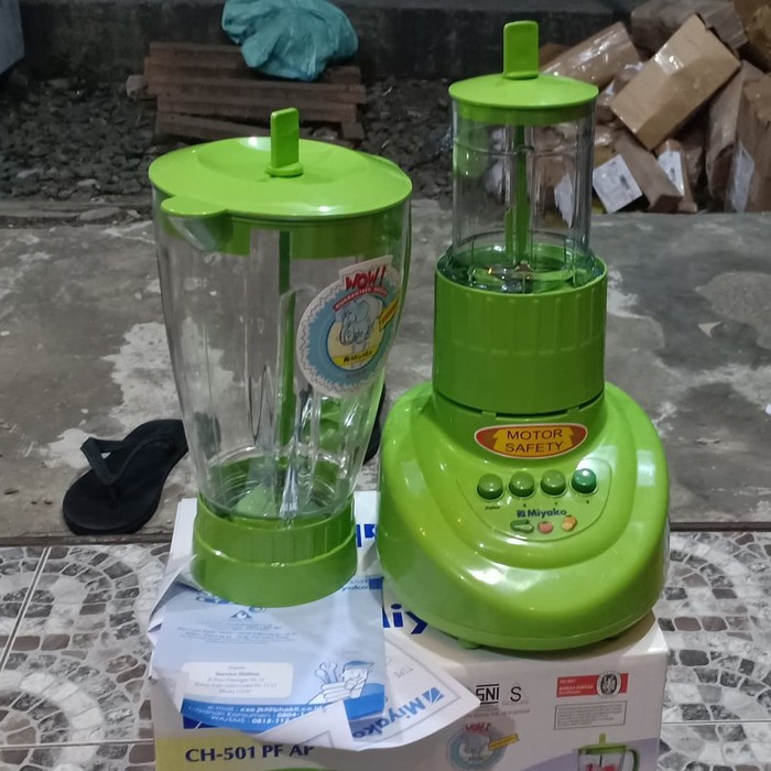 PAKET MESIN BLENDER + SET JAR 1Ltr + Chopper bumbu MIYAKO ORIGINAL