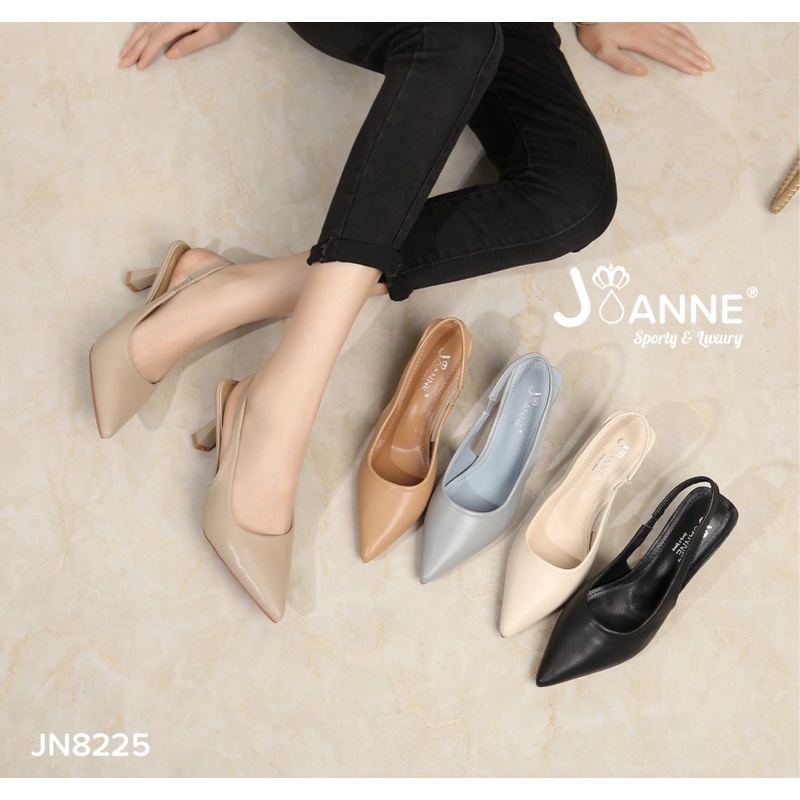 RESTOCK! [ORIGINAL] JOANNE Slingback High Heels Shoes Sepatu Hak Wanita #JN8225