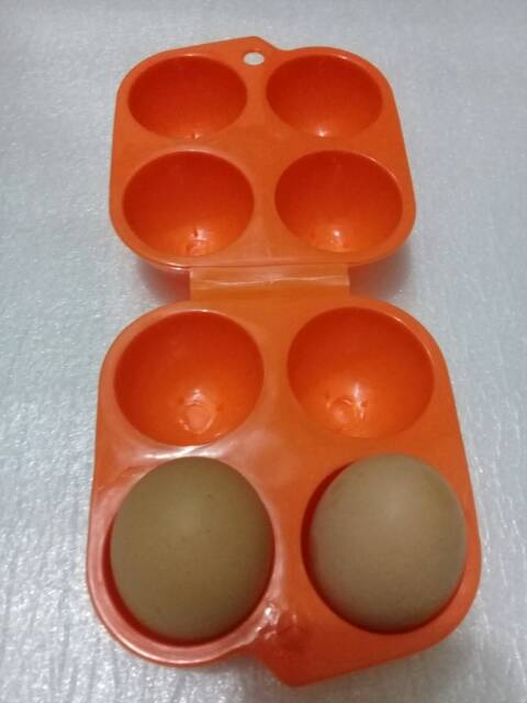 Tempat Telur Isi 4 Egg Holder Perlengkapan Masak Saat Camping di Gunung