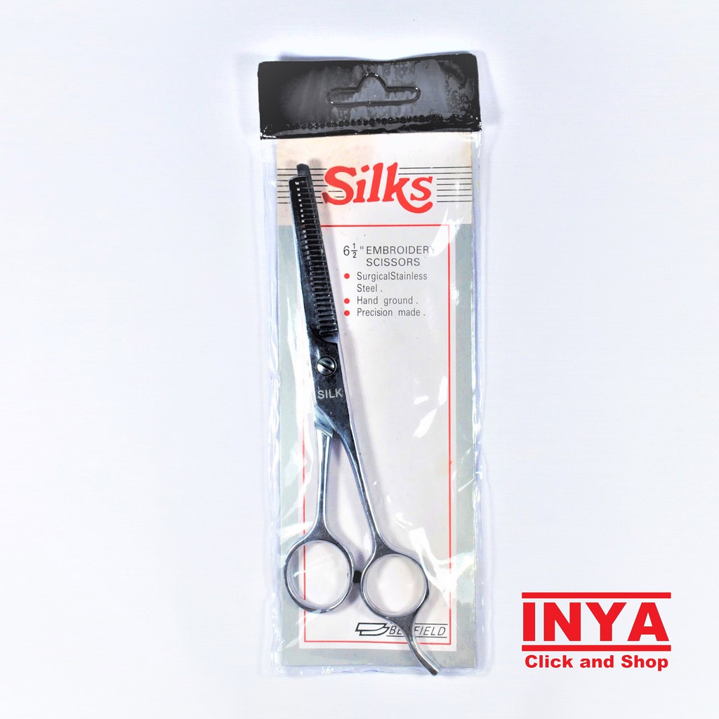 GUNTING SASAK RAMBUT SILKS EMBROIDERY SCISSORS - THINNING SHEARS