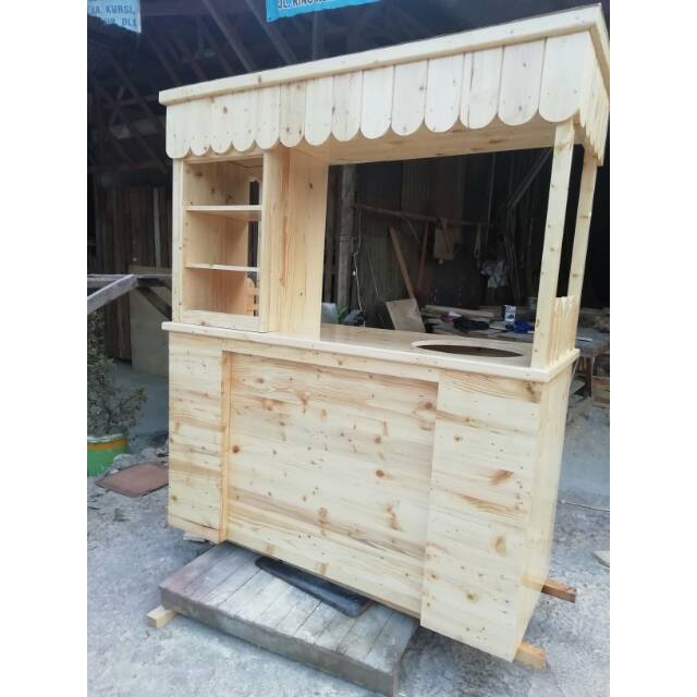 gerobak jati belanda/booth jati belanda/booth jualan