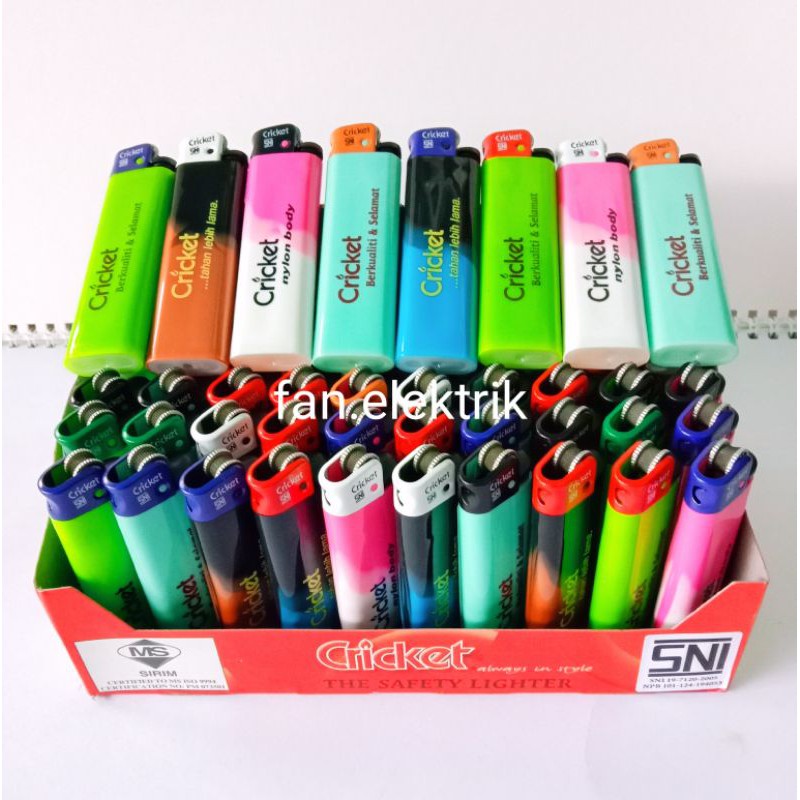 korek api cricket motif. korek cricket fusion