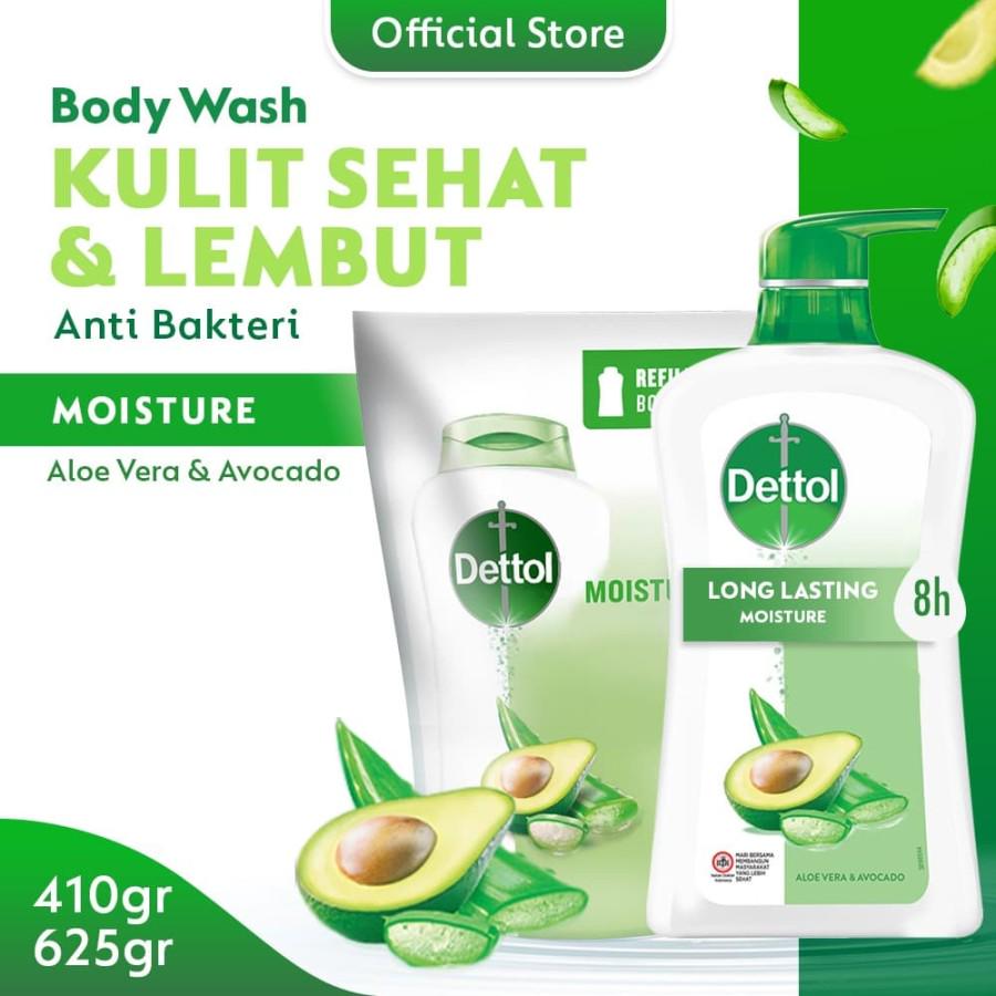 Promo Harga Dettol Body Wash Moisture Aloe Vera & Avocado 625 ml - Shopee