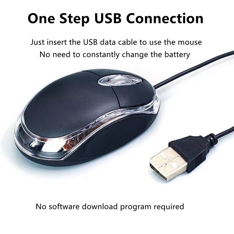 Mouse USB / Mouse Optical USB / MOUSEPAD MURAH PC LAPTOP CCTV DVR Wired Mouse USB Ultra Slim Mini Ergonomic Notebook Pc CCTV Computer