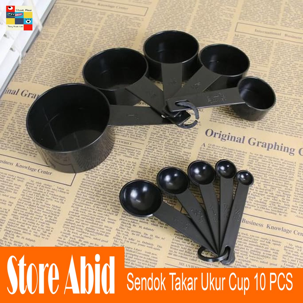 Sendok Takar Ukur Cup Measuring Spoon 10 SET IN 1