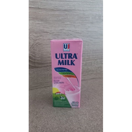 

susu ultramilk stroberi 200ml