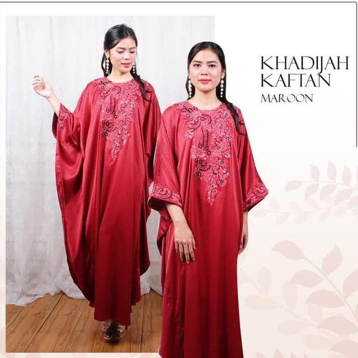 Khadijah Kaftan Satin Wanita / Kaftan Pesta / Kaftan Wanita Lebaran -  ER-440
