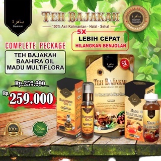 OBAT PENGHILANG BENJOLAN DARI BAAHIRAH (minyak oles+teh bajakah+madu)