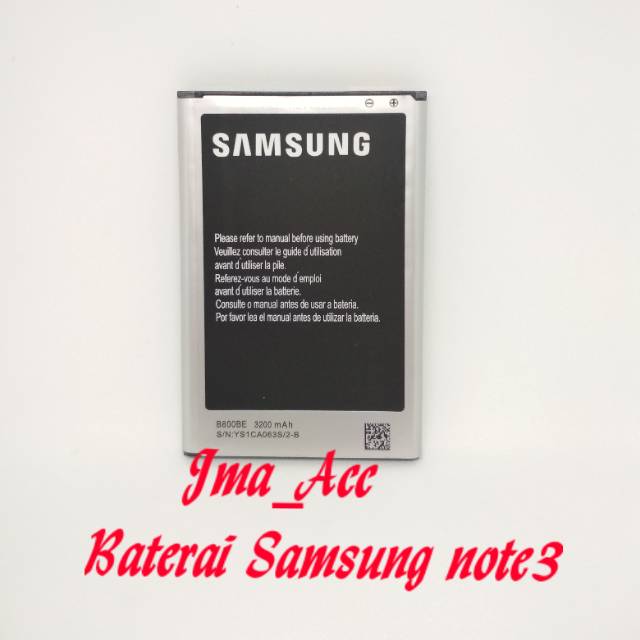 Baterai Samsung note 3 battrey