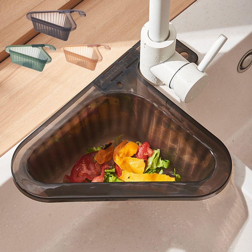 TOP Swan Drain Basket Plastik Alat Buah Sayur Rumah Tangga Sisa Saringan Wastafel Sink Filter Rak