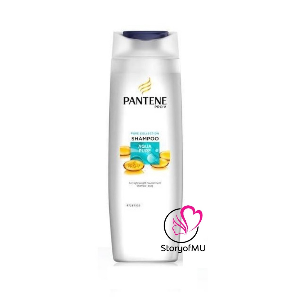 PANTENE Shampoo Conditioner 400ml 900ml - Rambut Rontok | Anti Ketombe | Rusak | Aqua Pure | Halus Lembut | Hitam Panjang | Lepek | Summer Hijab Hair Fall | Dandruff - Shampo Konditioner-Aqua Pure