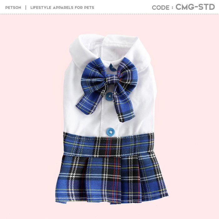 Baju Anjing Sailor Uniform Skirt