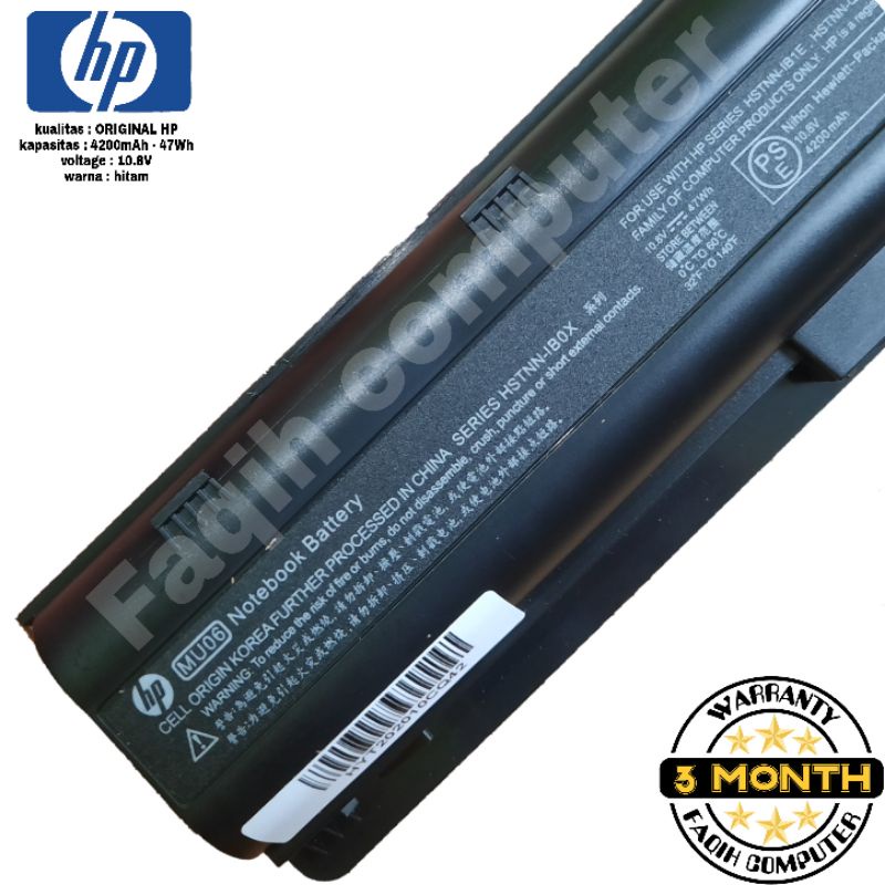 PROMO!!! Baterai Batre Battery Laptop HP CQ42 CQ43 430 431 CQ56 CQ32 G42 DM4 G32 G72 HP 1000 (MU06)