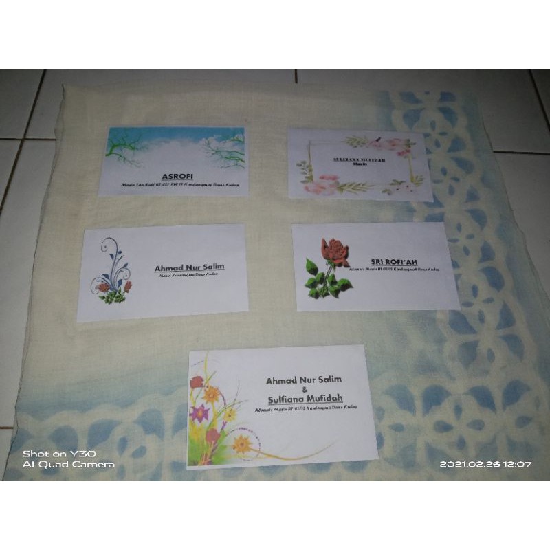 

cetak amplop custom nama dan alamat untuk kondangan