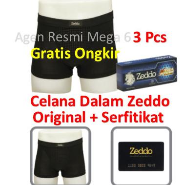 Zeddo Far Infrared Underwear Terapi Kesehatan Pria Isi 3 Pcs
