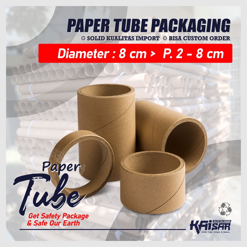 

selongsong paper tube - diameter 8 cm panjang 2- 8 cm