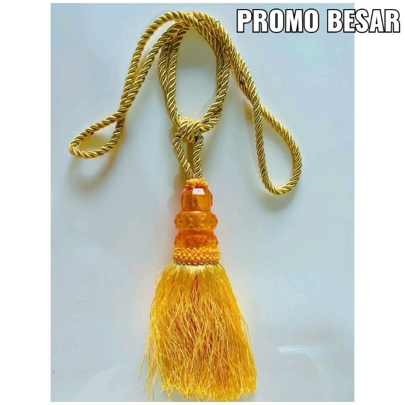 TALI GORDEN/TASSEL KRISTAL/TALI GORDEN MEWAH/PENGIKAT TALI GORDEN/MURAH