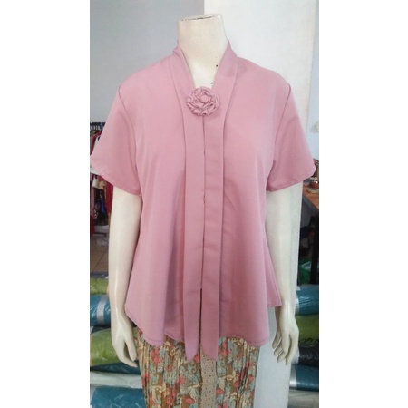 (Pd92/100) Kebaya Floy kutubaru kartini encim PENDEK BALOTELI busui KeroncongBusana (PDK)-Rose Gold