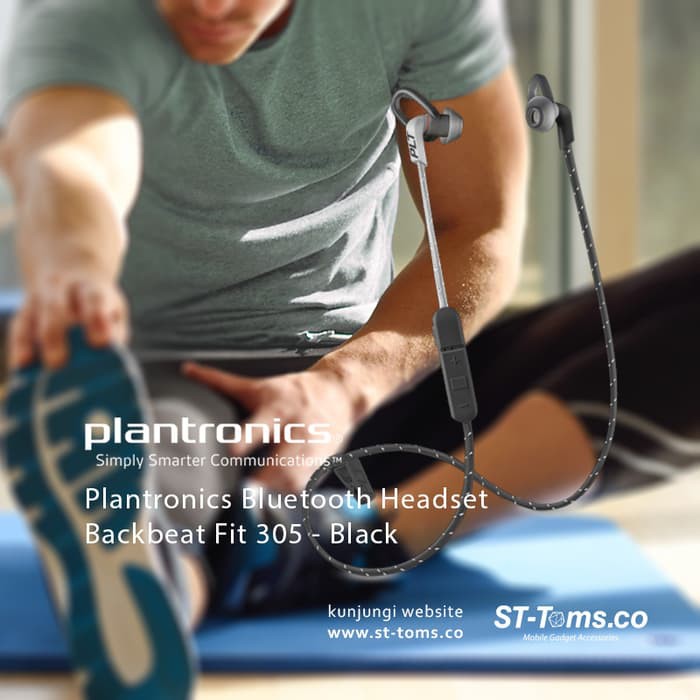 Plantronics Bluetooth Headset Backbeat Fit 305 - Black