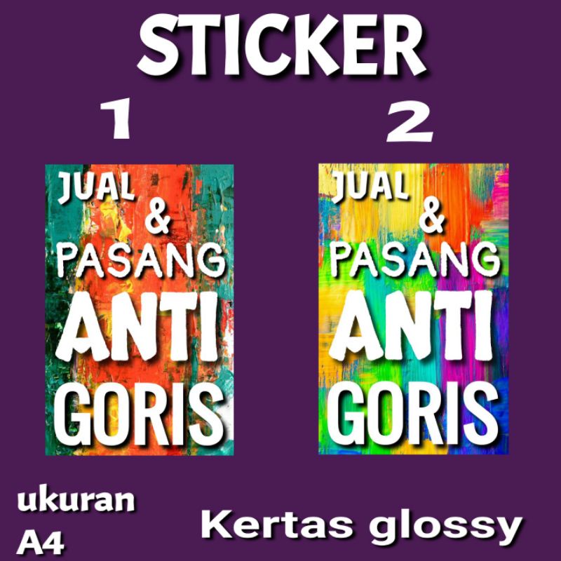 

sticker & kertas pasang anti Goris 01