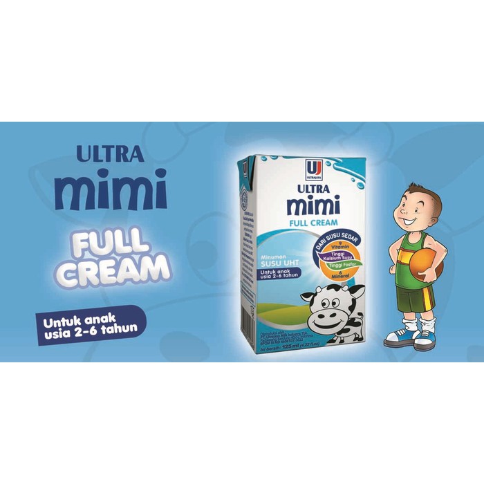 

DA Susu UHT Ultra Mimi 125ml Full Cream Dengan Kalsium