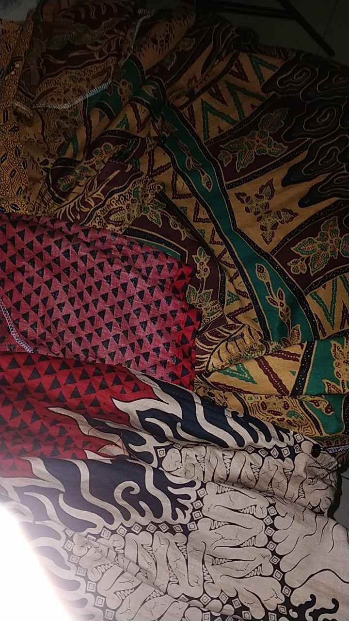 Batik Pria Lengan Pendek Motif Merah Bambu Api  Batik Pekalongan Jawa Pria Murah Laris