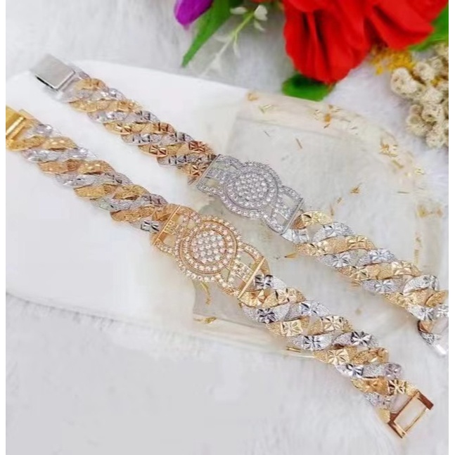 Gelang Xuping Permata Rantai Kombinasi Perhiasan Fashion F71.72