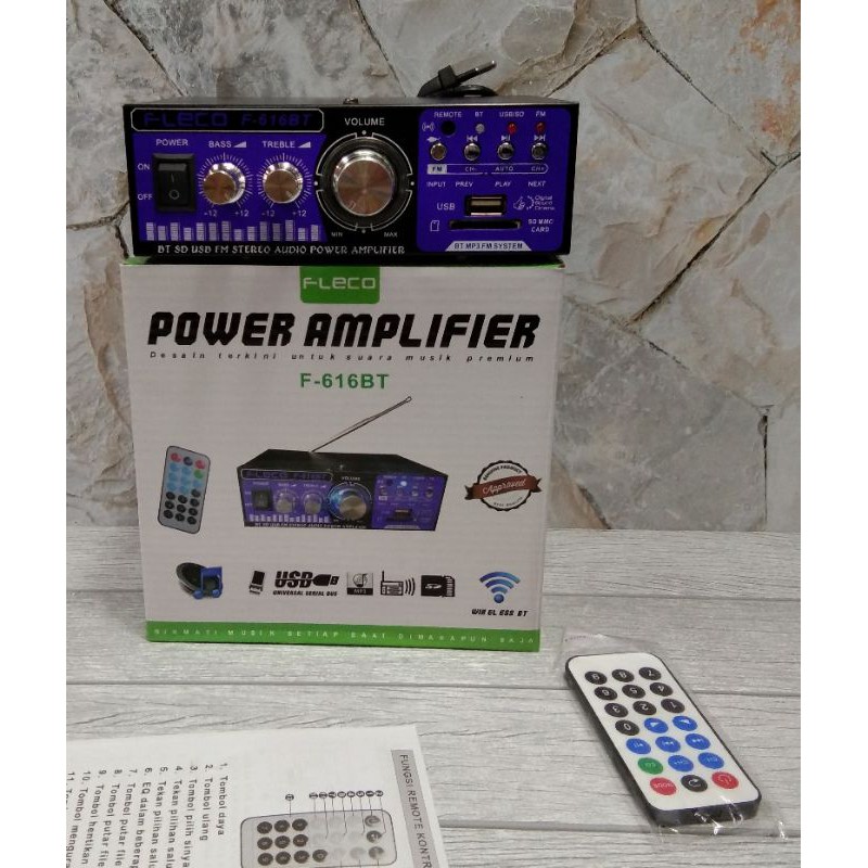 power aplifier Bluetooth fleco f-616BT/ampli fleco f-616BT USB/FM/SD