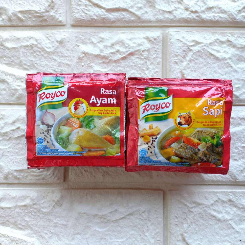 

Royco Sachet 8gr 9gr Kaldu Rasa Ayam Sapi Bumbu Pelezat Serba Guna Penyedap Rasa 8 9 gr gram 8g 9g