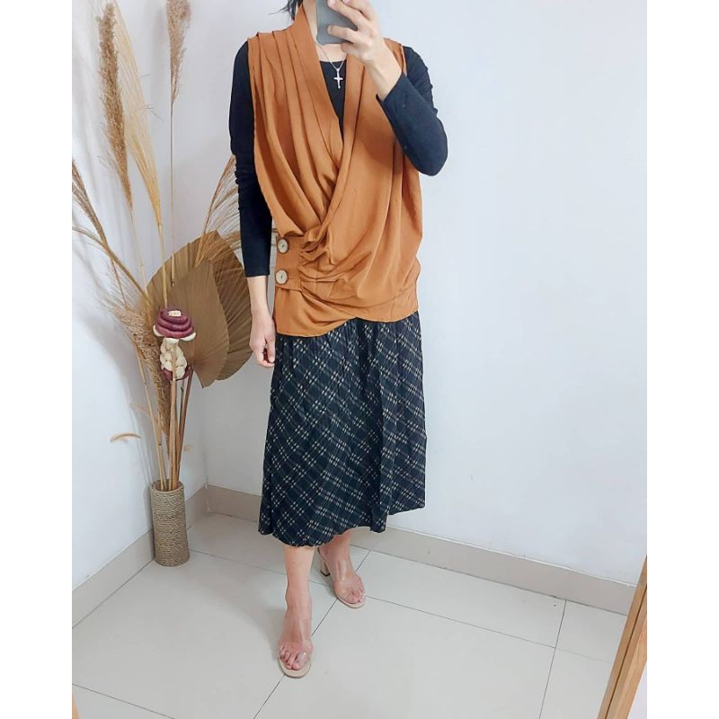 T192 Layer Blouse / Blouse Wanita / Blouse hijab / Ootd Hijab