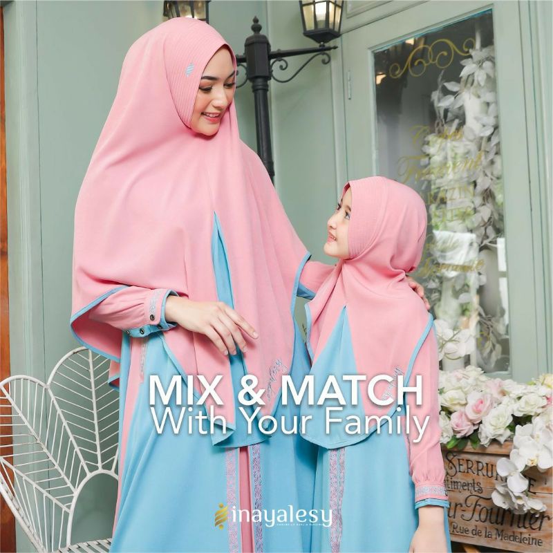 (READY)NANCY Series INAYALESY and INAYALESY KIDS collaboration/GAMIS COUPLE INAYA/GAMIS BRANDED MURA