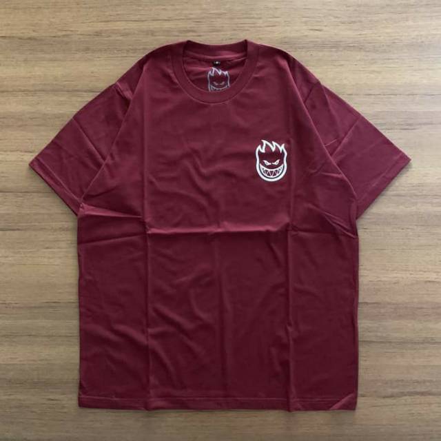 KAOS BAJU TSHIRT SPITFIRE LOGO MAROON