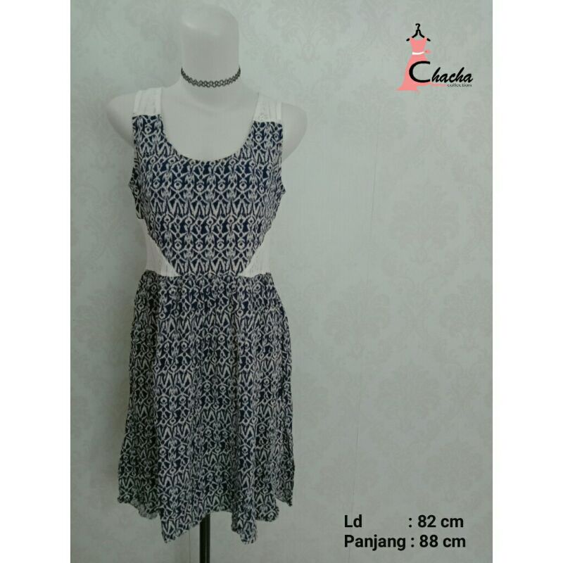 Sleeveless Dress Kombinasi Brokat / dress wanita / dress brokat / dress brukat / dress motif