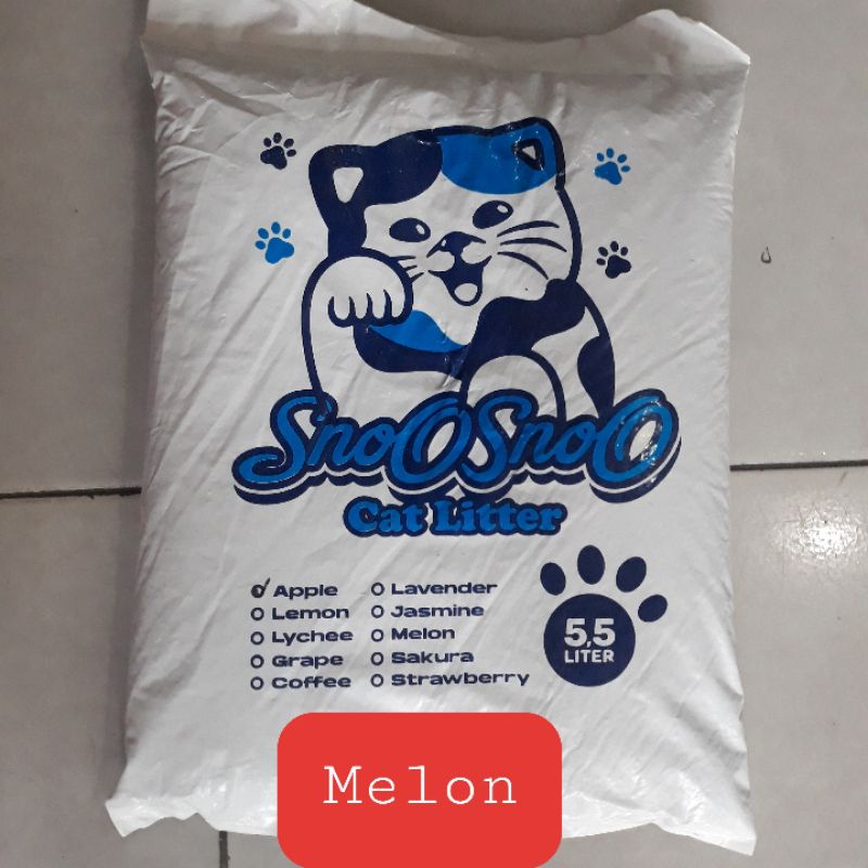 pasir Wangi Kucing Sno-sno 5,5Liter,Pasir kucing/Hamster