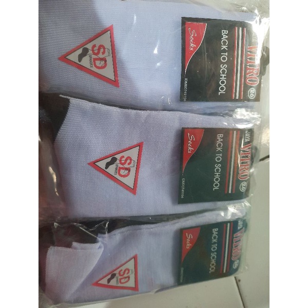 kaos kaki sekolah HITAM PUTIH