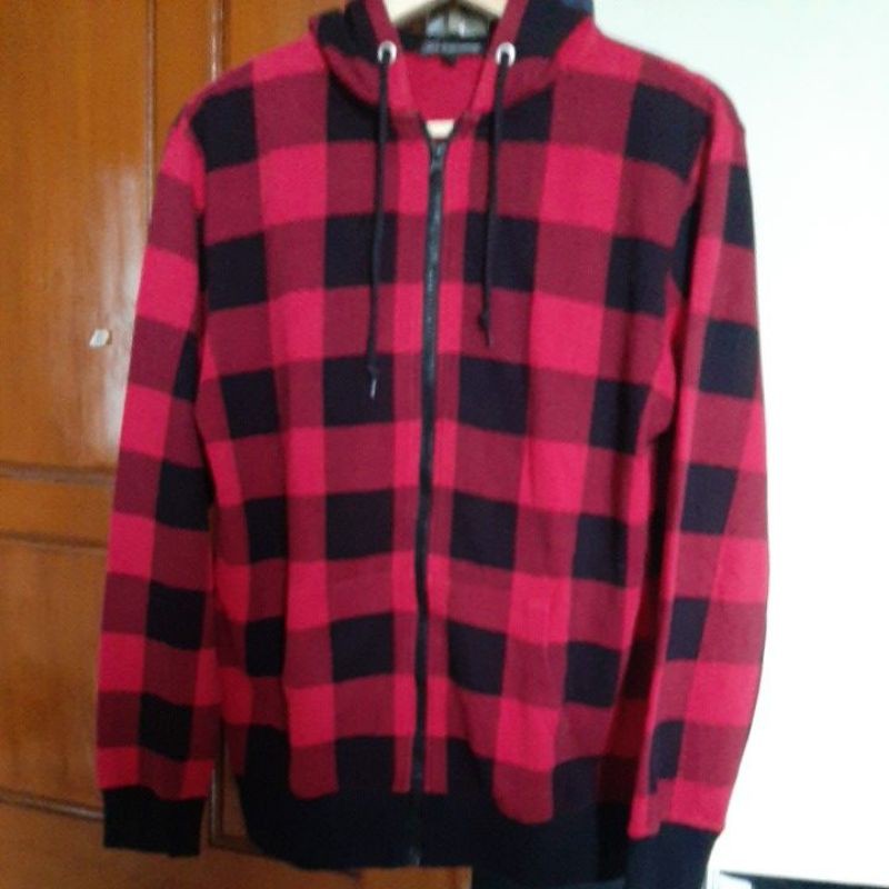 HOODIE ZIPER FLANEL SECOND