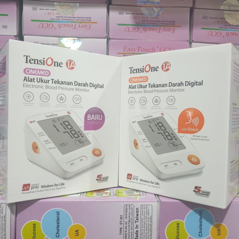 Tensimeter Digital Dengan Suara TensiOne 1A OneMed + Adaptor Alat Tensi Darah Digital Alat Ukur Tensi