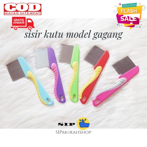 ( COD) Sisir Kutu dan Ketombe / Serit Logam Gagang Panjang Stainless Steel SISIR KUTU Kucing Anjing Serit Besi Bulu Hewan Gagang Panjang Sisir Kutu Serit Kutu dan Ketombe Gagang Panjang Stainless Kuat SISIR KUTU GAGANG PANJANG RAMBUT LOGAM TERLARIS