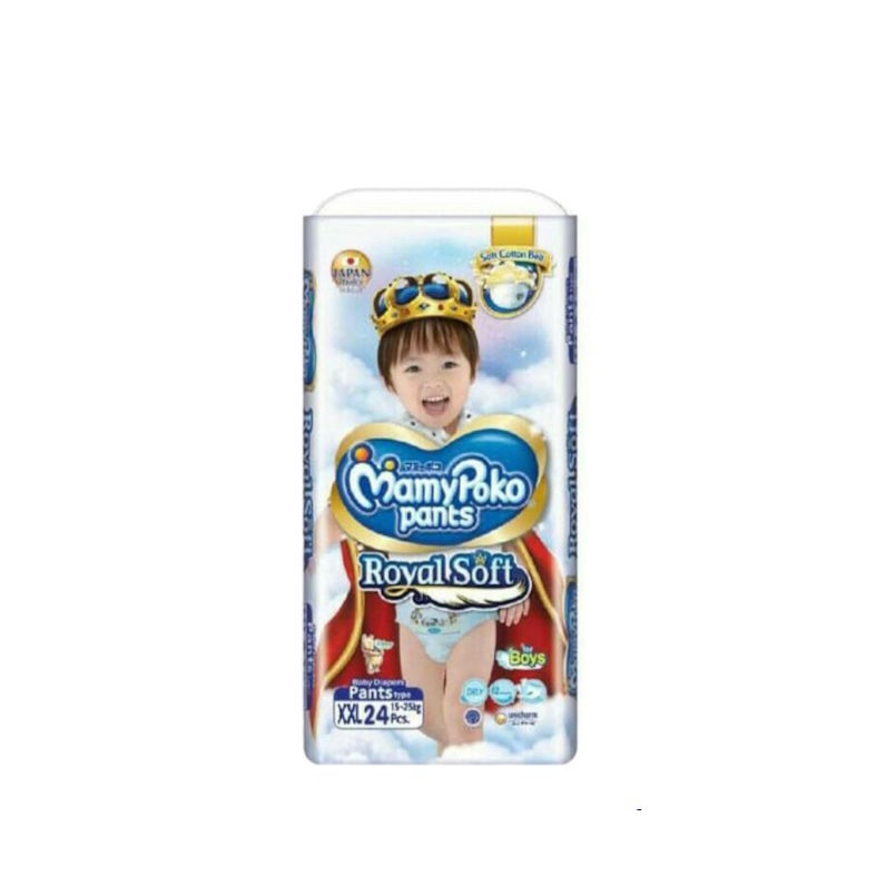 MAMYPOKO PANTS ROYAL SOFT PANTS S46 M42 L34 XL30 XXL24 BOYS GIRLS