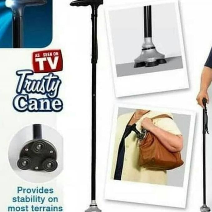 kios.phoebe - Tongkat Lipat Lampu / Tongkat Lipat Orang tua portable / Tongkat bantu