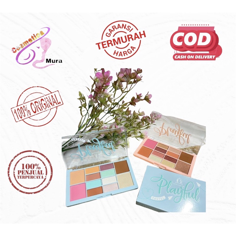 new produk ~ madame gie face palette playfull series ~ madame gie playfull pastel