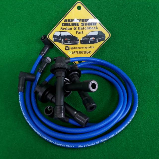 Kabel busi racing 4 core honda civic genio estilo grandcivic nouva lx city non vtec