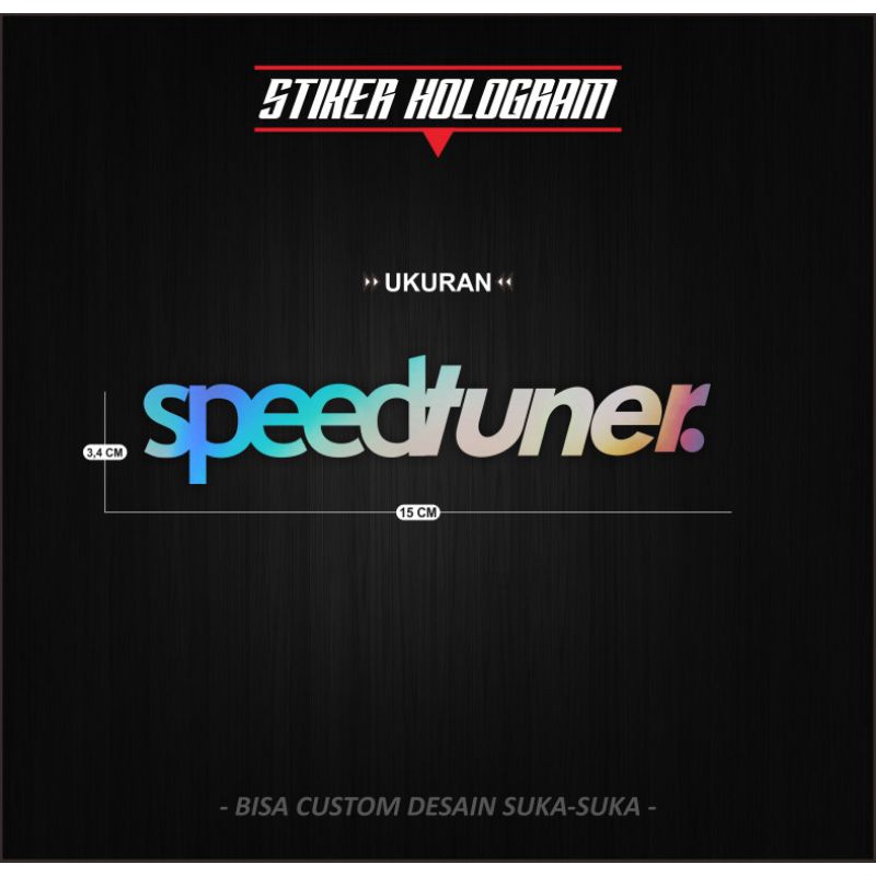

Stiker Cutting Hologram Speedtuner