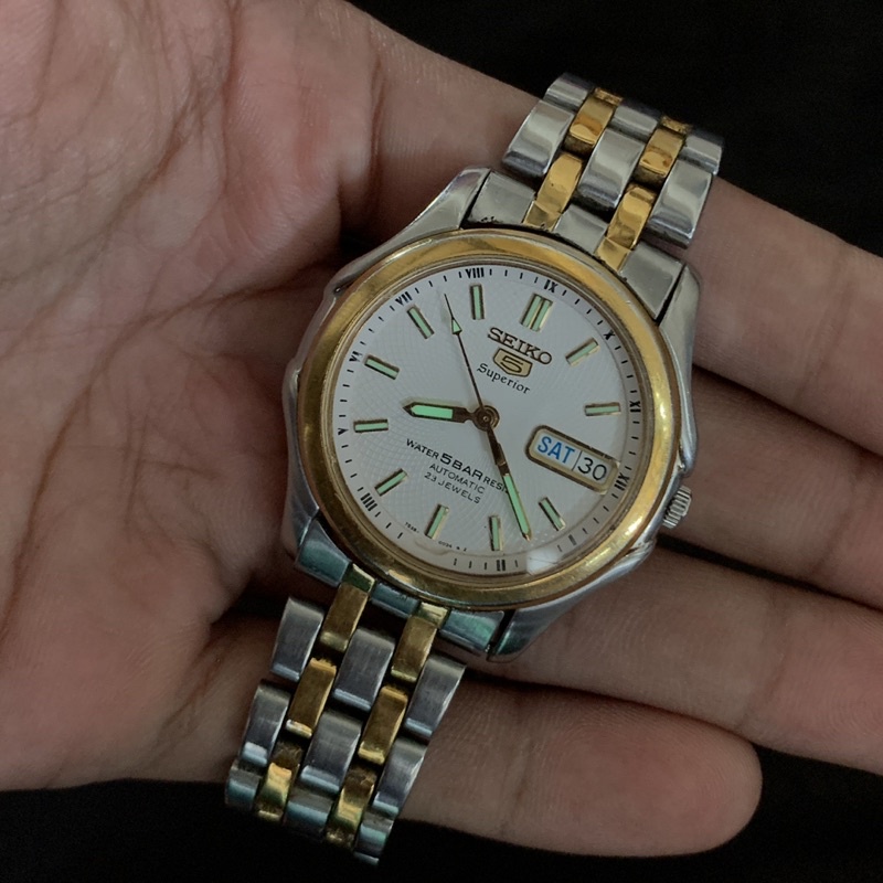 Jam Tangan Seiko 5 Superior 7s36 Automatic Nautilus Original Bekas