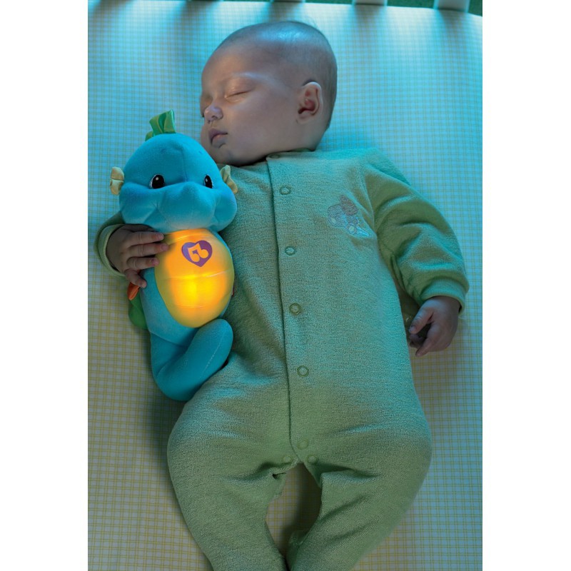 Fisher Price Snug &amp; Glow Sea Horse Teman Tidur Bayi - Blue