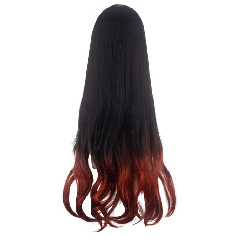 LOL-92 wig daily rambut palsu cosplay panjang kimetsu no yaiba nezuko  demon slayer