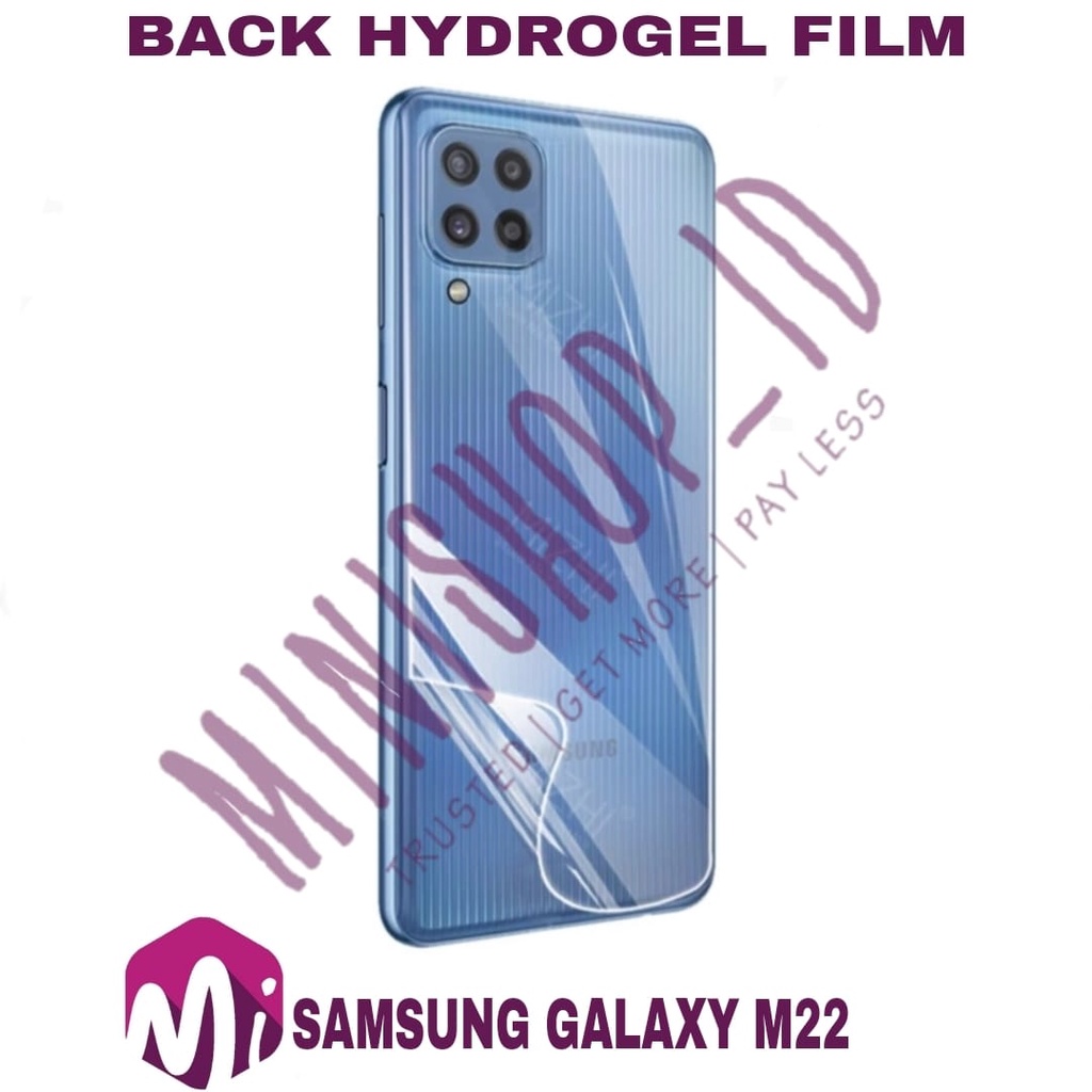 SAMSUNG GALAXY  M52 5G M22 M32 M31 A52S A72 A52 A32 A22 M62 BACKSCREEN HYDROGEL PROTECTOR CLEAR / ANTI GORES BELAKANG HP-2