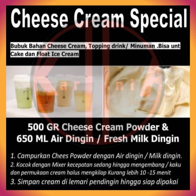 Cheese Foam Powder / Bubuk Cheese Cream untuk Topping Minuman