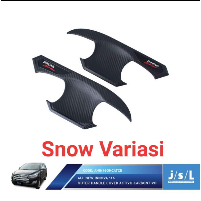 New Innova 2016 mangkok pintu outer handle cover Activo carbontivo JSL